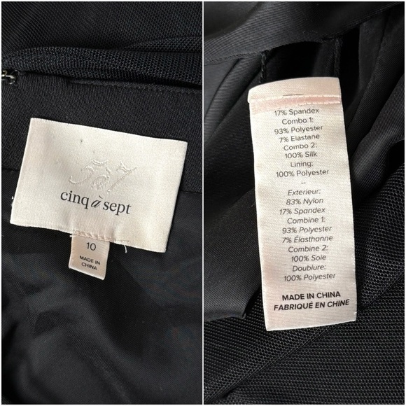 CINQ A SEPT 90s Sheer Mesh Long Sleeve Ruched V-Neck Bodycon Mini Dress 10 - Picture 5 of 5